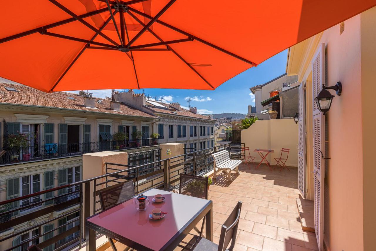 Open Sky Terrace Downtown Studio Nizza Esterno foto